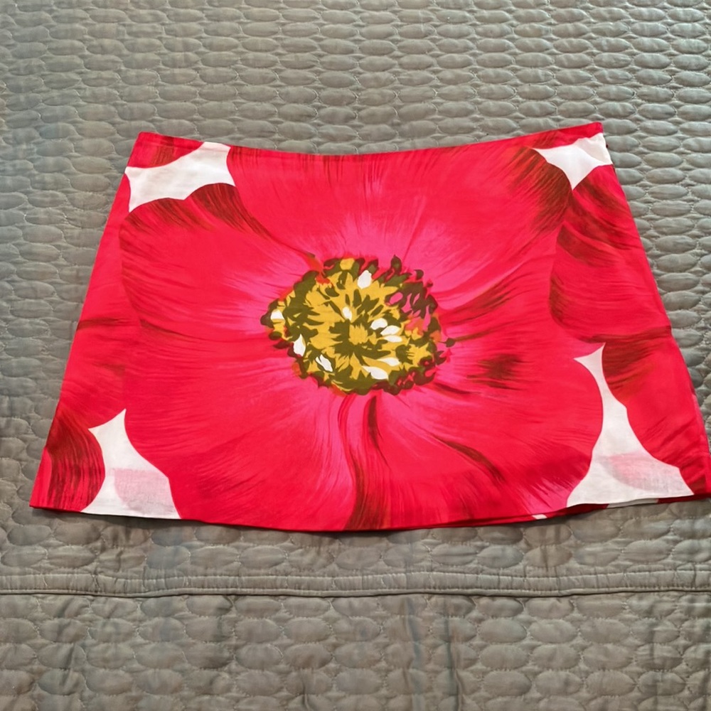 Theory Pink Floral Skirt